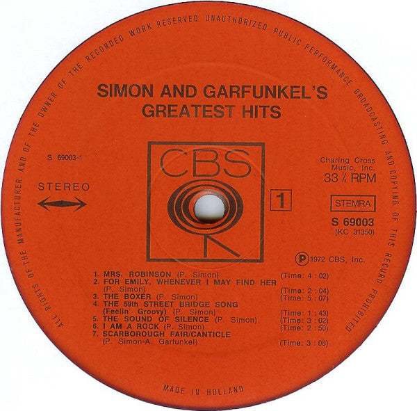 Simon And Garfunkel - Simon And Garfunkel's Greatest Hits