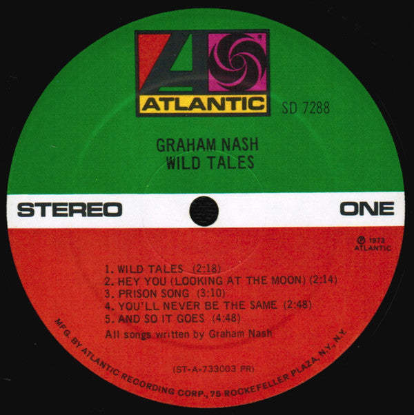Nash, Graham ‎– Wild Tales