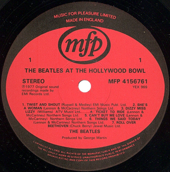 Beatles - Beatles At The Hollywood Bowl