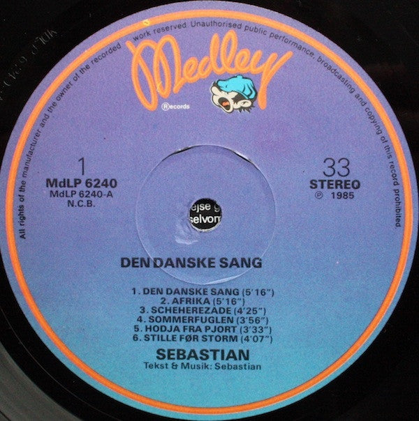 Sebastian - Den Danske Sang - Opsamling '81 - '85