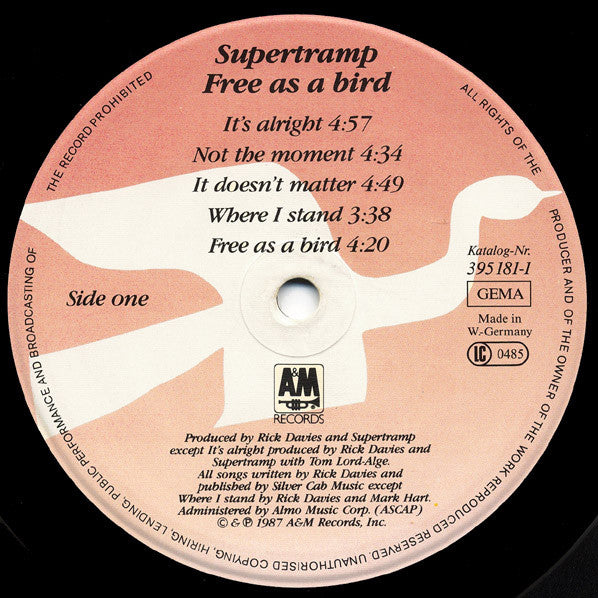 Supertramp - Free As A Bird