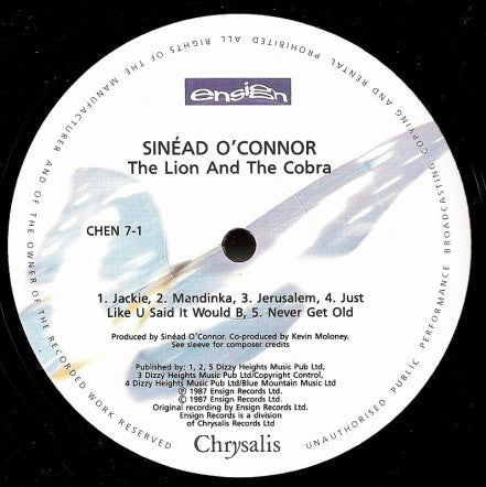O'connor, Sinéad - The Lion And The Cobra