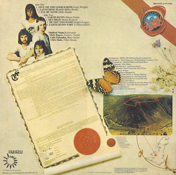 Manfred Mann's Earth Band ‎– The Good Earth