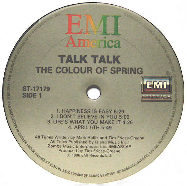 Talk Talk - The Colour Of Spring