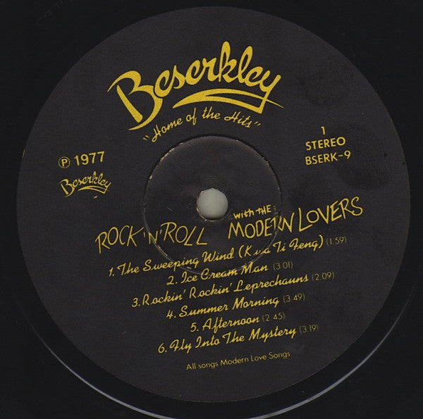 Modern Lovers ‎– Rock 'N' Roll With The Modern Lovers