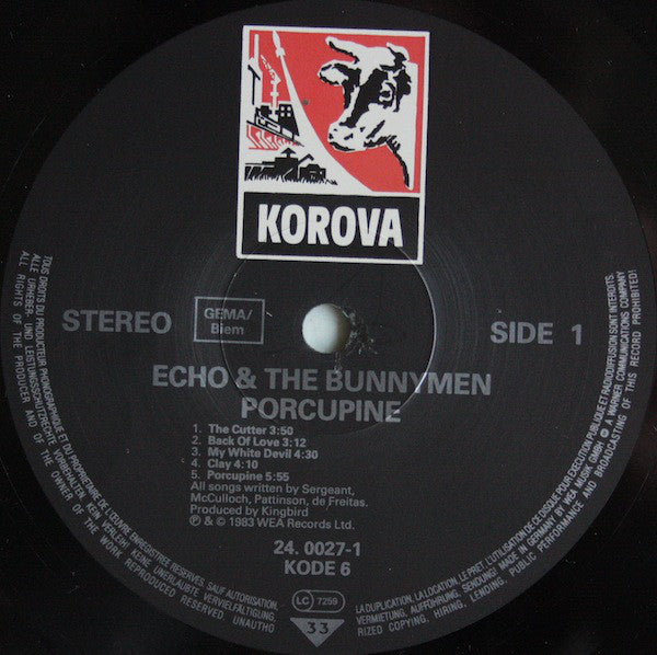 Echo & The Bunnymen - Porcupine