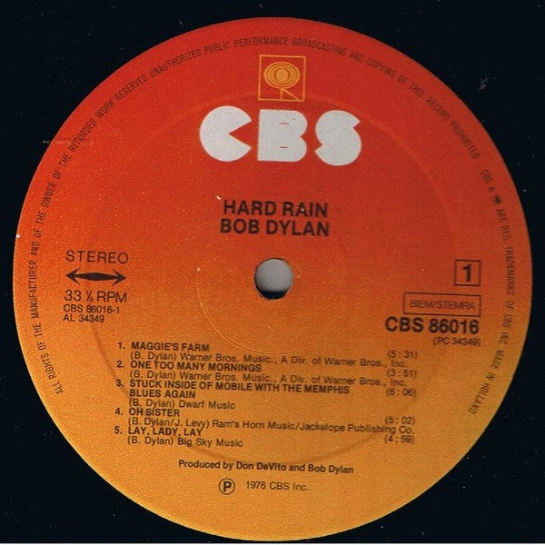 Dylan, Bob - Hard Rain