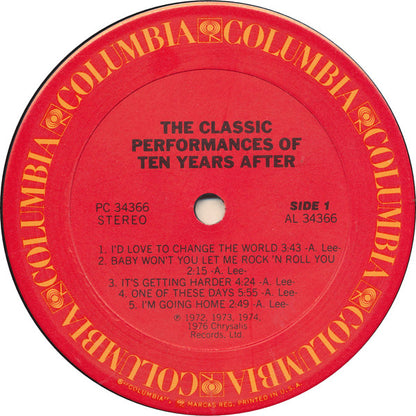 Ten Years After ‎– The Classic Performances Of Ten Years After