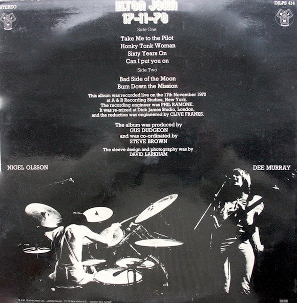 John, Elton - 17-11-70