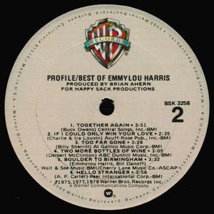 Harris, Emmylou  ‎– Profile / Best Of Emmylou Harris
