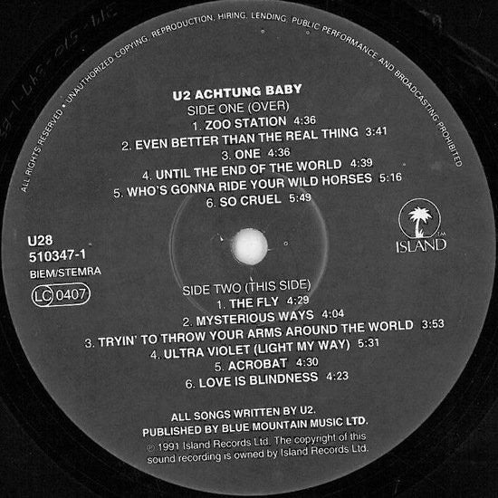 U2 - Achtung Baby