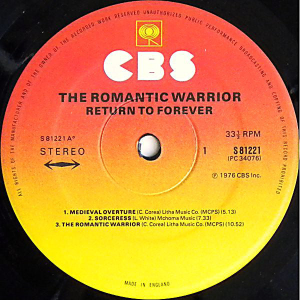 Return To Forever - Romantic Warrior