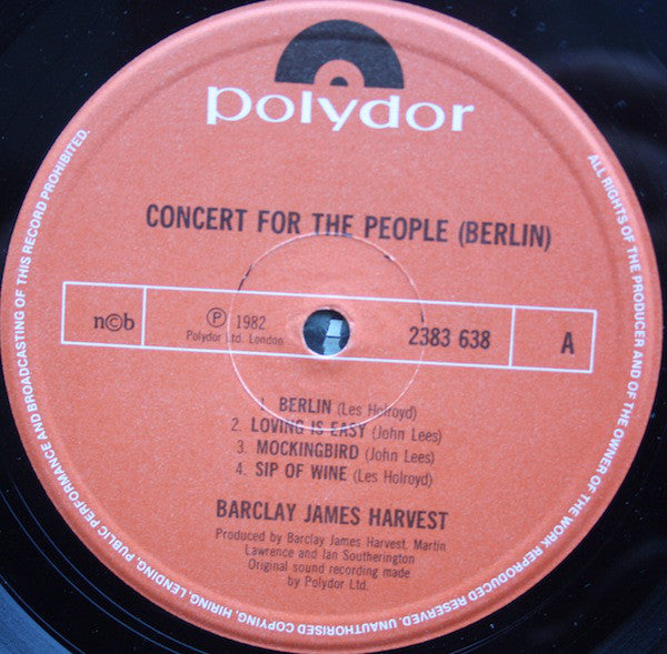 Barclay James Harvest ‎– Berlin (A Concert For The People)