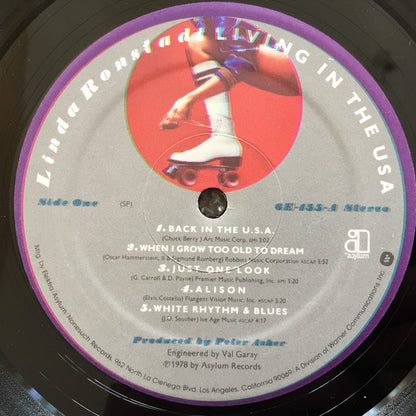 Ronstadt, Linda ‎–  Living In The USA