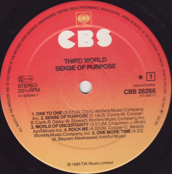 Third World - Sense of Purpose