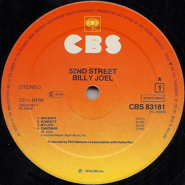 Joel, Billy - 52nd Street