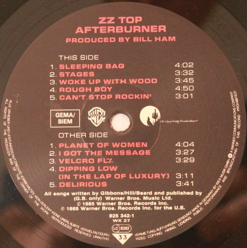 ZZ Top - Afterburner