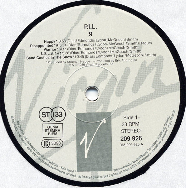 Public Image Ltd - 9