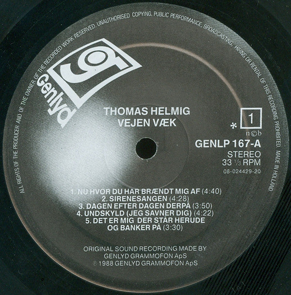 Helmig, Thomas - Vejen Væk