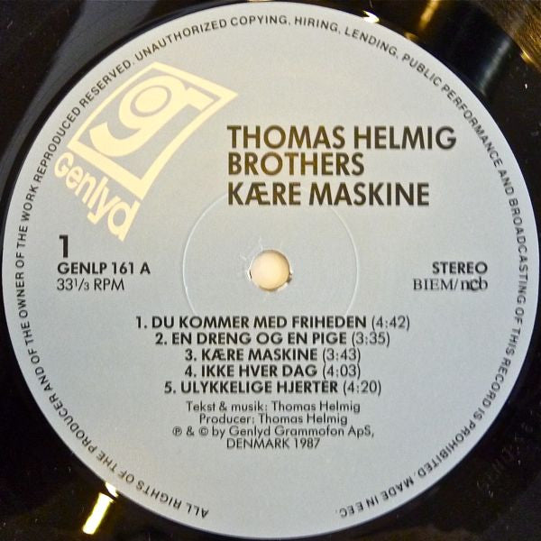 Thomas Helmig Brothers ‎– Kære Maskine