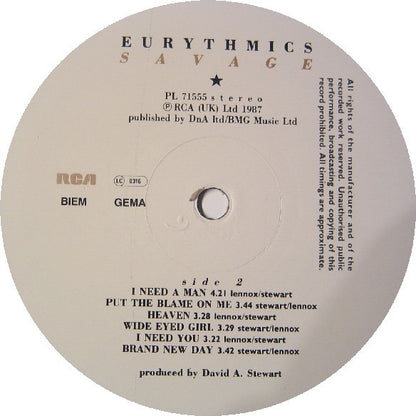 Eurythmics - Savage