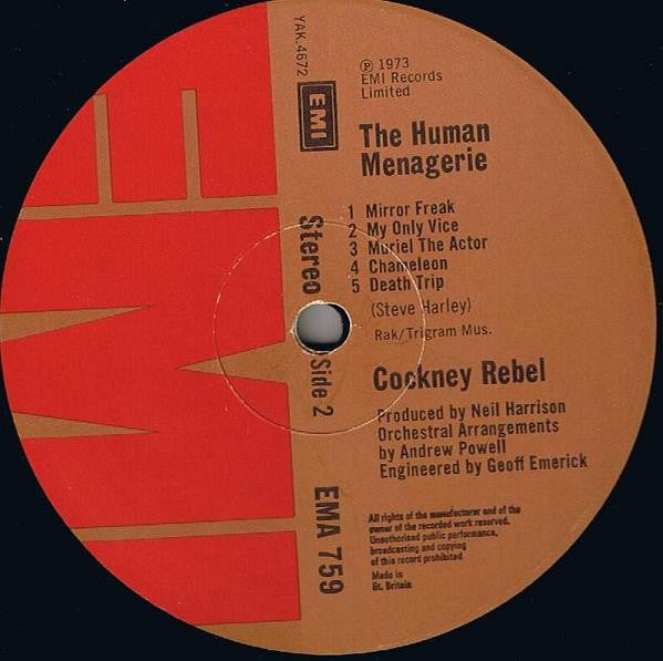 Cockney Rebel - The Human Menagerie
