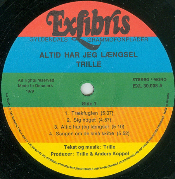 Trille ‎– Altid Har Jeg Længsel