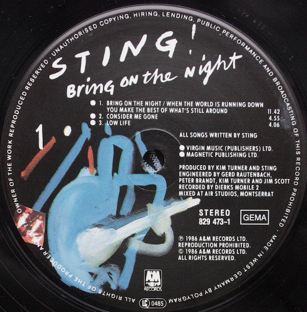 Sting - Bring On The Night