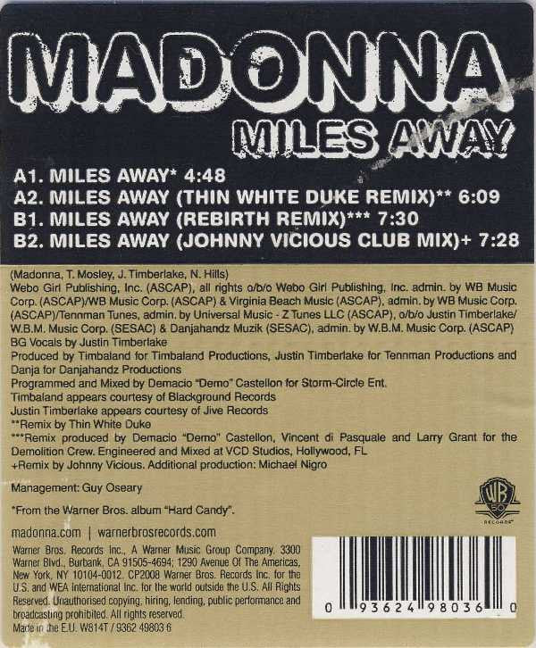 Madonna - Miles Away