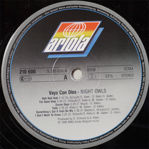 Vaya Con Dios - Night Owls