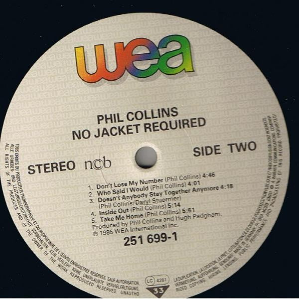 Collins, Phil - No Jacket Required