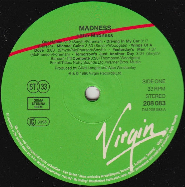 Madness - Utter Madness