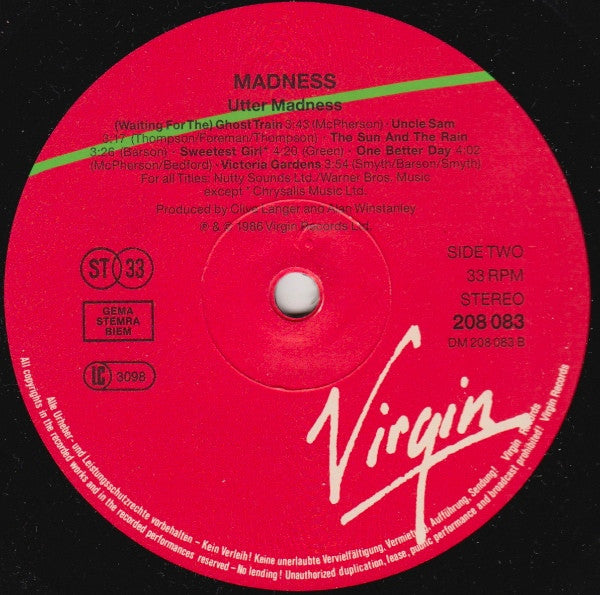 Madness - Utter Madness