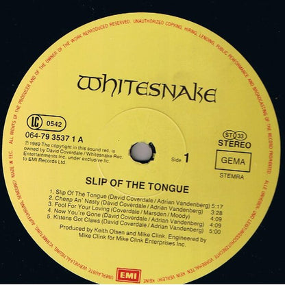 Whitesnake - Slip Of The Tongue