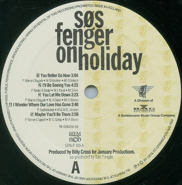 Fenger, Søs - On Holiday