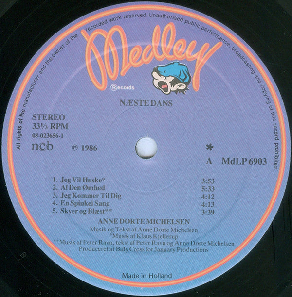 Michelsen, Anne Dorte ‎– Næste Dans