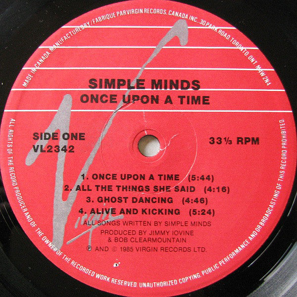 Simple Minds - Once Upon A Time