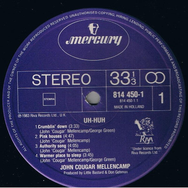 Mellencamp, John Cougar - Uh-huh