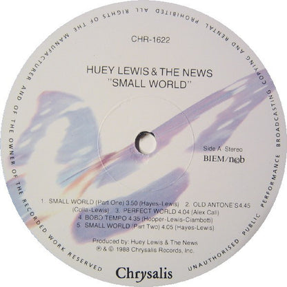 Huey Lewis & The News ‎– Small World