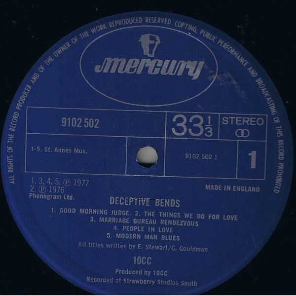 10cc ‎– Deceptive Bends