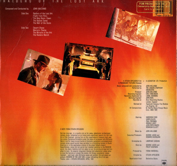 Raiders Of The Lost Ark - OST