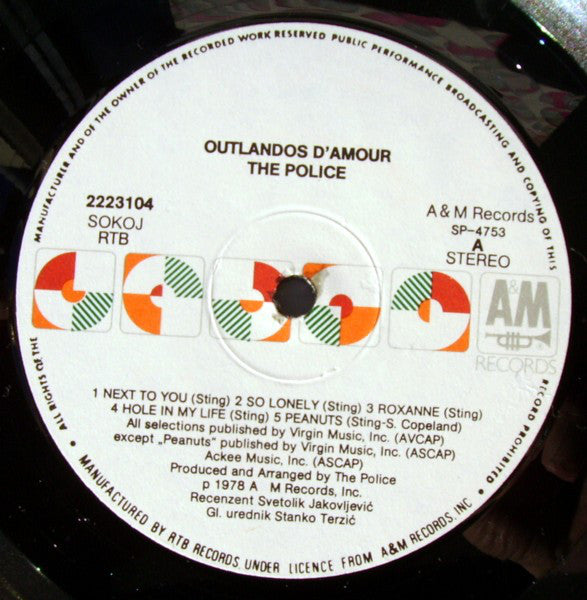 Police - Outlandos d'Amour