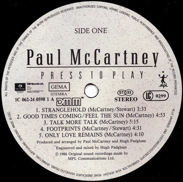 McCartney, Paul - Press To Play