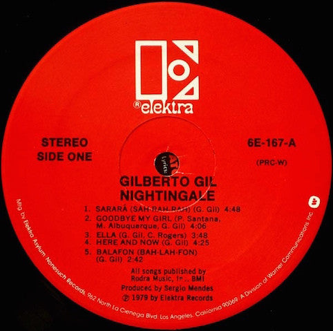 Gil, Gilberto ‎– Nightingale