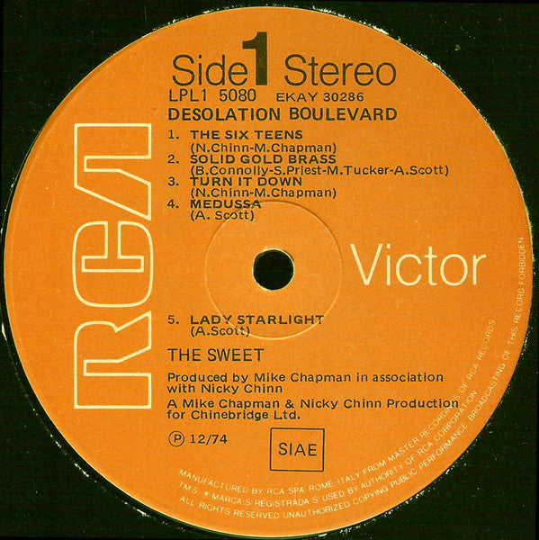 Sweet - Desolation Boulevard