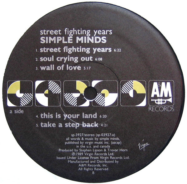 Simple Minds - Street Fighting Years