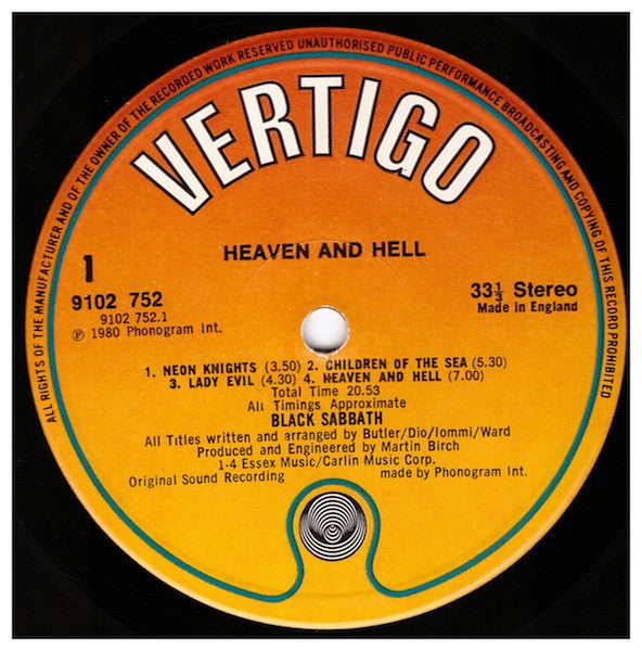 Black Sabbath - Heaven And Hell