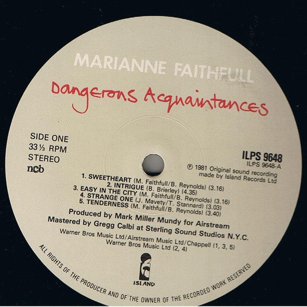 Faithfull, Marianne - Dangerous Acquaintances