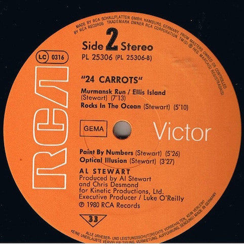 Stewart, Al  ‎– 24 Carrots