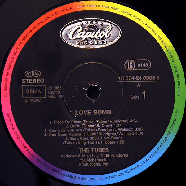 Tubes ‎– Love Bomb